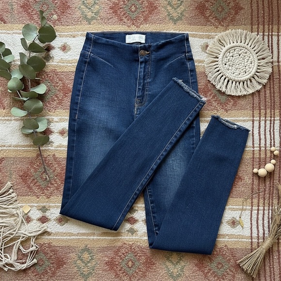 Free People Miles Away High Waist Cropped Skinny Jeans - Picture 2 of 14